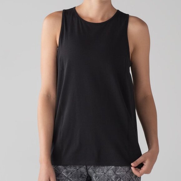 Lululemon Low Key Tank Black size 6 - Picture 2 of 6